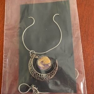 2/$20 ONE OF A KIND moon pendant necklace